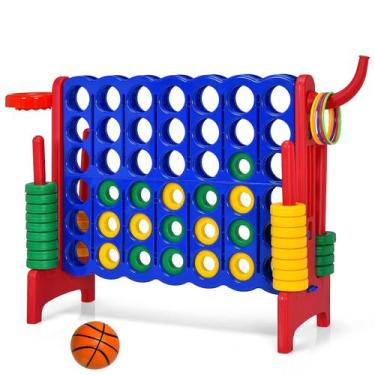 Imagem de Jogo gigante de 4 em uma linha Costzon Jumbo 4 a placar com basquete
