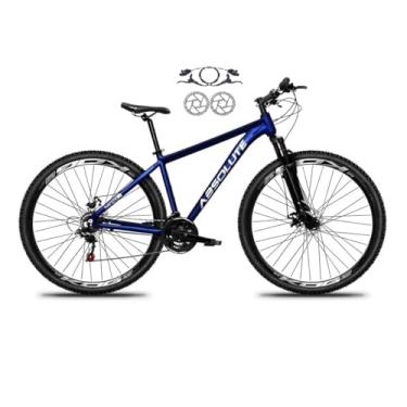 Imagem de Bicicleta Aro 29 Absolute Nero 5 21v Cabos Internos Alumínio Freios a Disco Hidraulico Garfo Suspensão (Azul, 15)