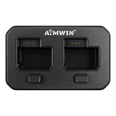 Imagem de AIMWIN Base de carregamento magnética dupla WLC500 compatível com AIMWIN WL10 WL10GL WL12 bateria USB C estação de carregamento rápido para bateria WL500