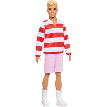 Imagem de Boneca fashion Barbie Fashionistas Ken #241 com cabelo loiro