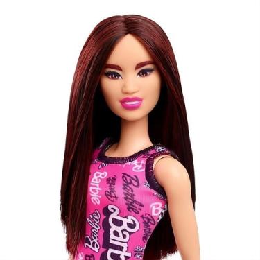 Imagem de Boneca Barbie Básica Asiática Mattel Original 2024 Vestido Fashion Bri