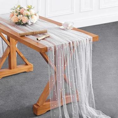 Imagem de 1 peça de tecido transparente macio de tule pérola adequado para arcos de casamento, festas, chuveiros, aniversários, véus, vestidos e decoração de casa (160 cm x 1 m)