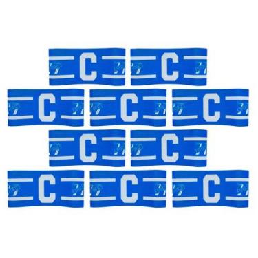 Imagem de Kit 10 Braçadeira Faixa Capitão 77 Impressão Digital Fechamento tiras 