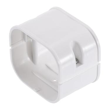 Imagem de PATIKIL Capa de linha decorativa de PVC de 7,6 cm, kit de cobertura de linha, acessórios de peças para ar condicionado, bomba de calor CA central (branca)