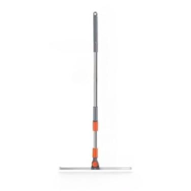 Imagem de Rodo Vassoura Mágica de Silicone Multiuso com Cabo Extensor Raspador para Limpeza de Vidros e Pisos Remove Água e Pelo (2)