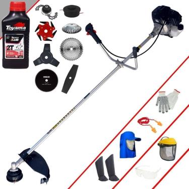 Imagem de Roçadeira Rt43lb25a + 6 Facas + Escova + Epi + óleo Toyama