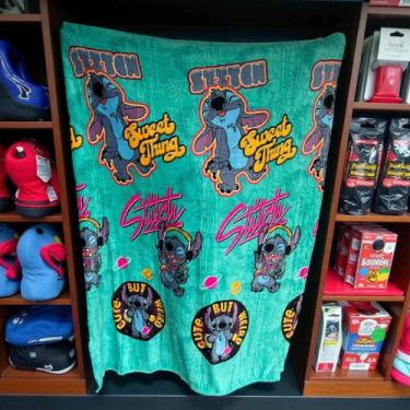 Imagem de Manta Stitch Microfibra Jolitex Solteiro Fun 150x200cm Disney