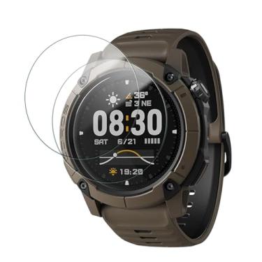 Imagem de Oshmirian Pacote com 2 protetores de tela para COROS Nomad – Película de vidro temperado 9H, antiarranhões, impressões digitais, sem bolhas, à prova de estilhaçamento, à prova de poeira, sensível ao