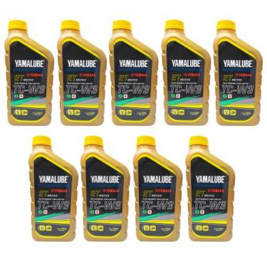 Imagem de Yamalube TCW3 2 Tempos Óleo Náutico Premium Kit Com 09 Litros - Yamaha