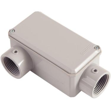 Imagem de Condulete Fixo 1" Tipo Lr Com Tampa Com Rosca Npt E Com Pintura Eletrostática A Pó