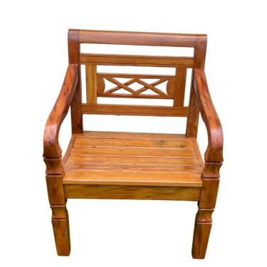 Imagem de Banco Poltrona Madeira Peroba Rosa Modelo X Sudeste Rústico