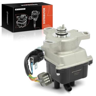 Imagem de A-Premium Distribuidor de ignição com tampa e rotor compatível com Honda Accord Prelude 1992 1993 1994 1995 2.2L, substituição # 0100P12A01, 30100P0JA01