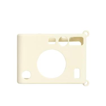 Imagem de Haotermai Capa Mini EVO - Capa protetora de silicone para câmera instantânea Fuji Mini - leve de borracha macia para Fujifilm Evo - mais verde (branca-1)