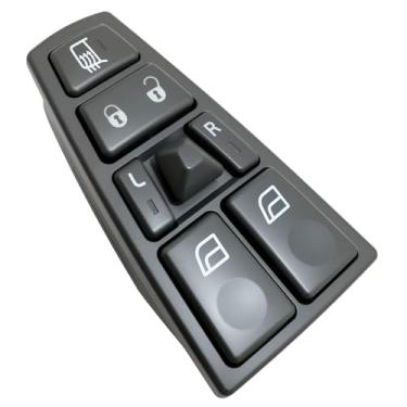 Imagem de Interruptor de janela elétrica – Controle mestre do lado do motorista – serve para Volvo VAH (2011-2015)/VHD (2004-2015)/VNL (2004-2017)/VT (2004-2014) – 20752918, 18 pinos