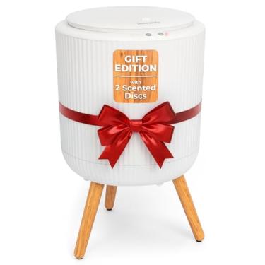 Imagem de SereneLife Balde de aquecedor de toalhas independente – Aquecedor de toalha quente de 45 cm com pernas para banheiro e spa, capacidade de 12 L, temporizador embutido, discos de aroma e indicador de