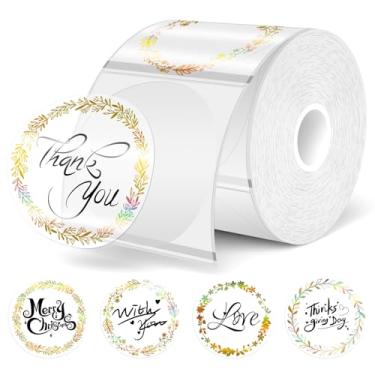 Imagem de Etiquetas adesivas térmicas transparentes (Transparent03, 5.1 cm redondo — 200 peças)