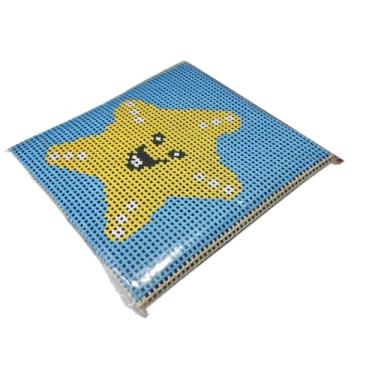 Imagem de Kit para iniciantes em bordado em tela, incluindo fios, agulhas e manual de tapeçaria com meia agulha(004)