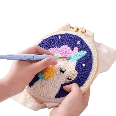 Imagem de Kit Bordado Iniciante, Agulha de Perfuração de Bordado, Caneta Mágica de Agulha de Bordado