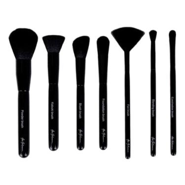 Imagem de Ana Hickmann Basic Conjunto de Pincéis para Maquiagem, Preto, Kit com 7 Peças