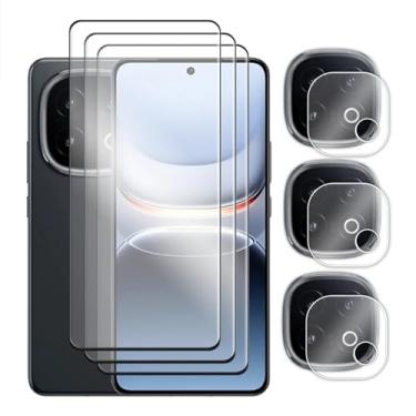 Imagem de Para iQOO 13, filme protetor de tela com cola 2.5D com cola de tela 6in1