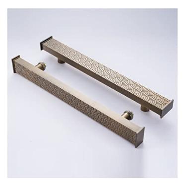 Imagem de Maçaneta de porta deslizante de liga de alumínio, maçaneta de porta deslizante dupla face é adequada para porta de madeira/porta de vidro, 1 peça (cor: estilo 5, tamanho: 180 cm/71 polegadas)