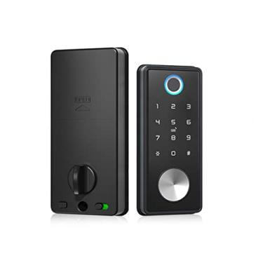 Imagem de Fechadura eletrônica inteligente fechadura de porta aplicativo chave fechadura digital para escritório em casa, apartamento, hotel, escola (cor: E) (E)