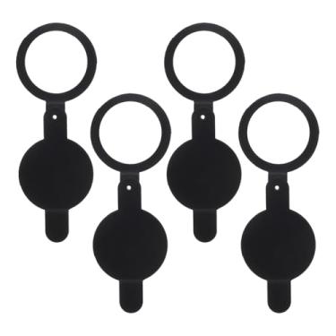 Imagem de ORFOFE 4 peças de protetor de privacidade de cobre durável para olho mágico de porta para casa e escritório, instalação sem esforço, capa de visualizador de porta de segurança para apartamentos e uso