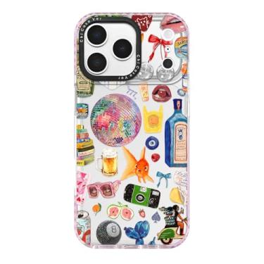 Imagem de ChiCaseVer Capa para iPhone 17 Pro Max, estampa retrô de colagem de festa com discoteca, proteção contra quedas de nível militar, proteção de TPU macio e fino Pop Art e proteção de câmera para