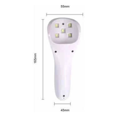 Imagem de Mini Cabine Lanterna Portátil 5 Led Uv Secagem Gel Sem Fioq5 - oem