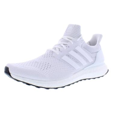 Imagem de adidas Tênis de corrida masculino Ultraboost 1.0, Branco nuvem/branco nuvem/branco-nuvem, 37