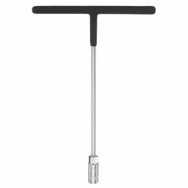 Imagem de HARFINGTON Chave de soquete em T 12 mm de aço de carbono métrico de 6 pontos hexagonais hexagonais em forma de T com alça antiderrapante para reparo de motocicleta, veículo, carro, bicicleta