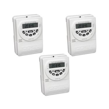 Imagem de 3 Timer Temporizador Digital Branco 100-240vca Rtst20 Coel