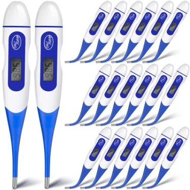 Imagem de Termômetro Oral Digital TreLaco para adultos x20 com ponta flexível