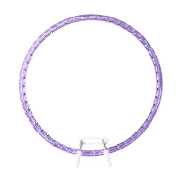 Imagem de KiBcsLic Bastidor de Bordado Decorativo Leve em Acrílico com Mola de 21cm para Quilting e Casamentos, Tolet