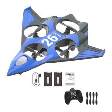 Imagem de YIJU Avião de controle remoto RC com flip de 360°, leve, acrobático, de asa fixa, helicóptero para iniciantes, presente para crianças, 2 Baterias
