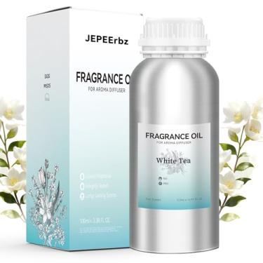 Imagem de JEPEErbz Óleos essenciais de chá branco para difusor (500 ml), natural, duradouro, aroma luxuoso, perfeito para uso doméstico, spa e hotel