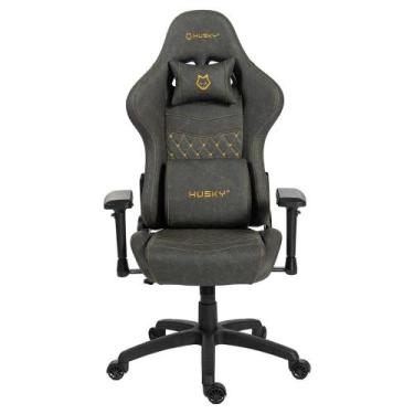 Imagem de Cadeira Gamer Husky Tempest 4D, Até 145kg, Braços 4D, Almofadas, Recli
