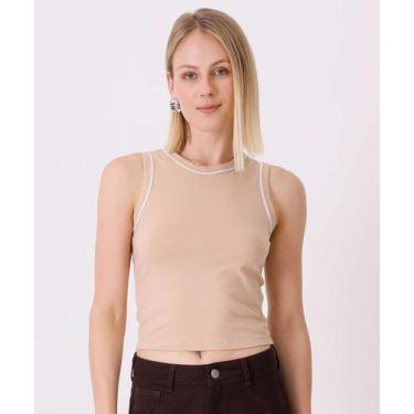 Imagem de Blusa Regata Feminina Víes Marisa-07019, Bege, P