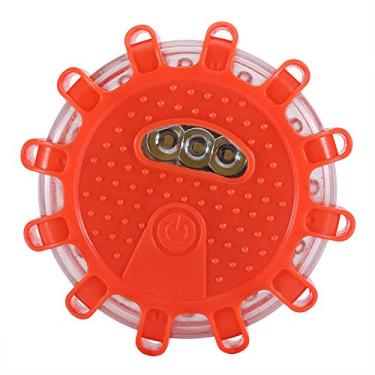 Imagem de Fafeicy Luz de Advertência Azul na Estrada 12LED, Sinalizador de Emergência à Prova d'água Com 3 Modos para Segurança No Trânsito e Uso Externo (Luz Vermelha)