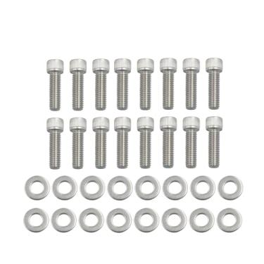 Imagem de CIADAZ PARAFUSOS DO COLETOR DE ADMISSÃO BBC KIT DE AÇO INOXIDÁVEL Substituição para CHEVY GM 396 402 427 454 GRANDE BLOCO