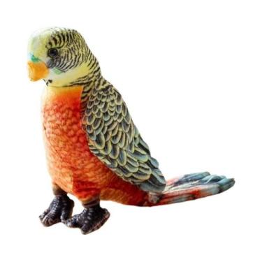 Imagem de Brinquedo De Pelúcia De Papagaio Fofo E Realista De 23CM, Boneco De Pá