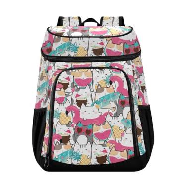 Imagem de Mochila de verão com 36 latas à prova d'água para preparação de refeições para almoço, piquenique, pesca, caminhadas, acampamento, praia, parque