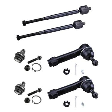 Imagem de 6 peças juntas esféricas inferiores dianteiras kit de suspensão de extremidade de direção externo adequado para Jeep Compass/Patriot 2007-2017, para Dodge Caliber 2009-2012|K500063 ES800408 EV80645