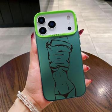 Imagem de Capa de telefone compatível com iPhone 17 de 6,3 polegadas, design de padrão de beleza sexy, capa protetora de TPU transparente e macia, à prova de choque, adequada para iPhone 17 Pro Max/16/15/14/13