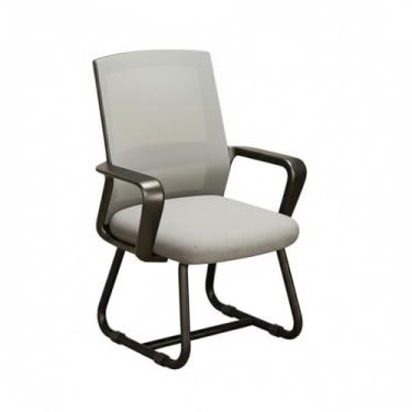 Imagem de Cadeira de escritório ergonômica com suporte lombar e encosto de malha respirável - ideal para casa e trabalho (pernas de cadeira velha - almofada de assento de esponja - preto e cinza)