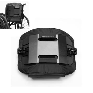 Imagem de LOERSS Encosto de cadeira de rodas esportiva, confortável, 33 cm, altura ajustável (preto)