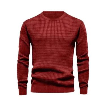 Imagem de Novo moletom masculino com gola redonda, cor sólida, grande, primavera