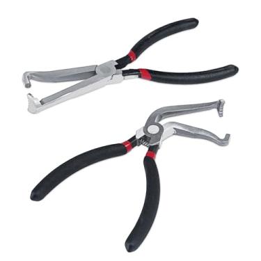 Imagem de 2 peças de alicates de conector de desconexão elétrica para carros linha de combustível tubo de clipe de gasolina ferramentas de desconexão de mangueira automotiva para plugues estilo aba de pressão