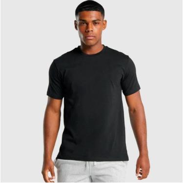 Imagem de Camiseta Básica Lisa 100% Algodão Camisa Malha Leve Manga Curta - Wist