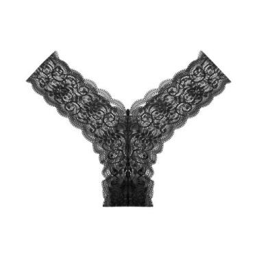 Imagem de Lingerie Sexy Feminina T-Back De Renda Com Baixa Cintura, G-String, Te